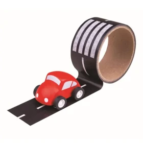 Bigjigs Toys lepicí páska cesta s autíčkem