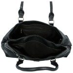 Stylová dámská koženková kabelka na rameno Kalama, černá