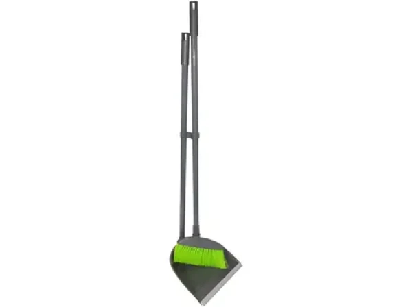 OEM Smeták a lopatka na tyči / Úklidová sada / S gumovou stěrkou / Délka 78 cm (280736)