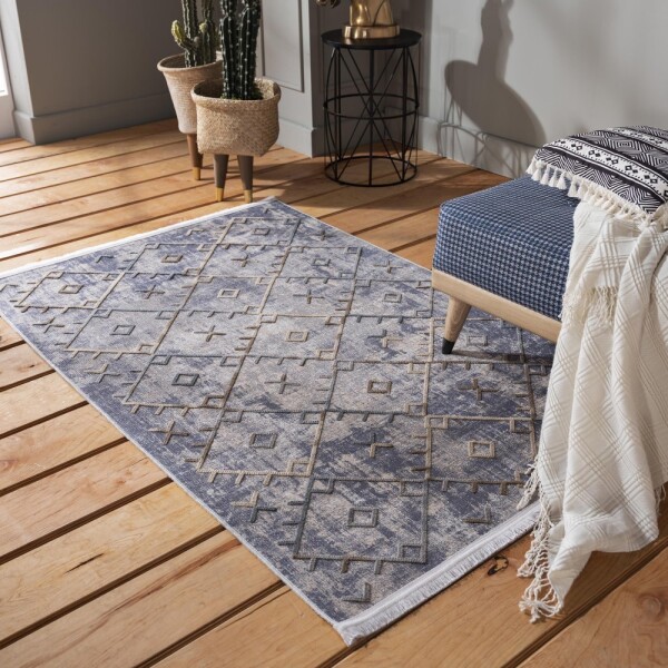 DumDekorace DumDekorace Moderní šedý koberec třásněmi ve skandinávském stylu