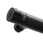 Erga Bergen, sprchový set s termostatickou baterií a dešťovou sprchou 30 cm, černá matná, ERG-YKA-BP.BERGEN THERM 30 BLK