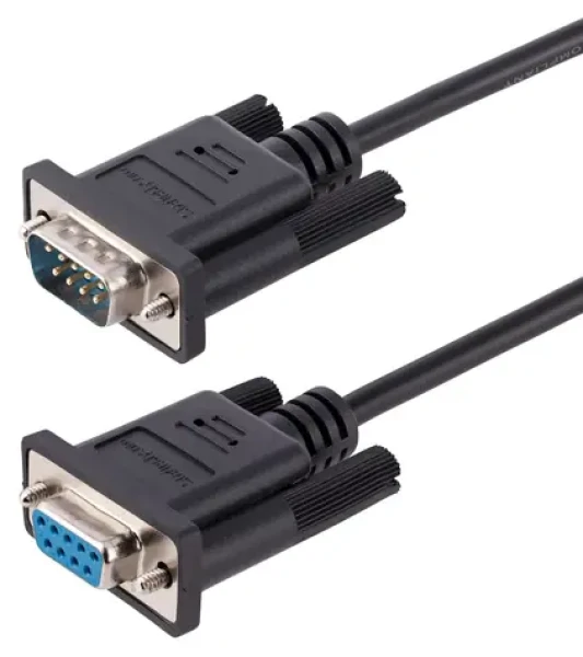 StarTech RS232 null modem kabel černá / Sériový kabel / DB-9 - DB-9 / křížený / 3 m (9FMNM-3M-RS232-CABLE)
