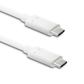 Qoltec 50508 USB 3.1 type C male USB 3.1 type C male, 1m, bílý
