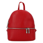 Moderní dámský kožený batoh Dreams, červený