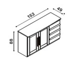 TEXPOL Komoda P3DDZ BUK