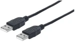 Manhattan USB 2.0 A-A / Kabel / 1 m / černý (353892)