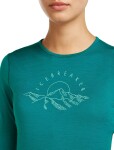 ICEBREAKER Wmns Mer 200 Oasis LS Crewe Sunrise Summit, Tidal Teal velikost: S
