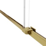 HOPA - Sprchové dveře BELVER GOLD NEW - Barva rámu - Zlatá, Rozměr A - 140, Směr zavírání - Univerzální Levé / Pravé, Výplň - Čiré bezpečnostní sklo - 8 mm BCBELV14BGCN