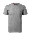 Base tričko unisex tmavě šedý melír 3XL