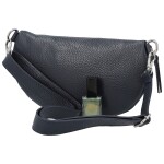 Módní dámská kožená ledvinka Sotiria, tmavě modrá