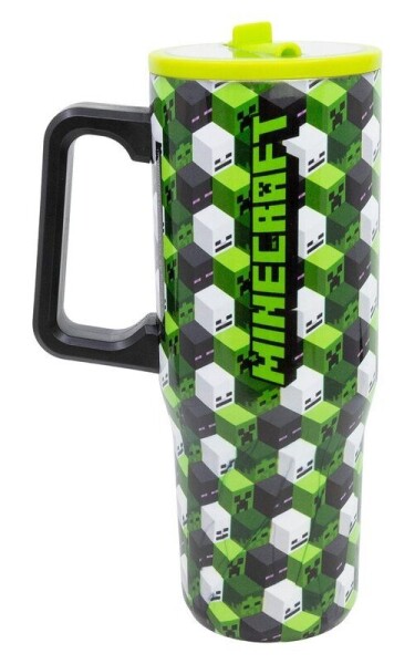 Minecraft Iconicmono Termohrnek s brčkem a uchem 920ml
