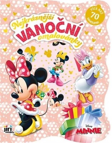 Nejkrásnější vánoční omalovánky se samolepkami Minnie