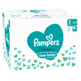 Pampers Harmonie Baby Dětské Plenky Velikost 2, 204 Plenek, 4kg-8kg