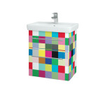 Dřevojas - Umyvadlová skříňka GO SZZ2 55 - Individuální odstín dle RAL/NCS / Úchytka T02 / Individuální odstín dle RAL/NCS 148430B