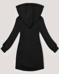 Černá dlouhá dámská mikina s kapucí LHD (AMG-178) - Goodlooking 2XL