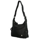 Stylová dámská koženková crossbody kabelka Arleta, černá