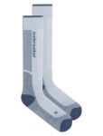 Dámské merino ponožky ICEBREAKER Wmns Merino Ski+ Light OTC, Zinc Blue/Dawn/Snow velikost: 35-37 (S)