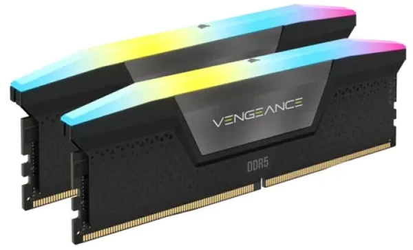 Corsair Vengeance RGB 64GB (2x32GB) 6000MHz černá / DDR5 / PC5-48000 / CL40-50-50-96 / 1.35V (CMH64GX5M2D6000C40)