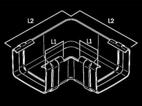 Roh (univerzální) GuttaKROP - antracit, š. 135 mm, d. vnitřní 70 mm, d. vnější 240 mm