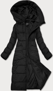 Černá dlouhá dámská zimní prošívaná bunda Libland (7767) odstíny černé 54