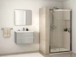 IDEAL STANDARD - Connect 2 Posuvné sprchové dveře, dvoudílné, 1000 mm, silver bright/čiré sklo K9273EO