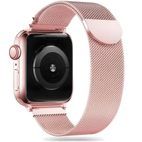 Tech-Protect MilaneseBand růžová / Řemínek milánský tah / pro Apple Watch 38/40/41 mm / Series 4-9, SE
