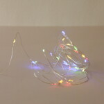 Star trading LED-wire garland Dew Drops 40 multicolour LED wire: silver length ca.4