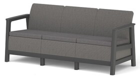 Keter SCANDI LINEA 3 SEATER SOFA - Mountain Grey/Grafit