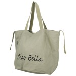 Trendy textilní dámská kabelka na rameno Bellinda, šedá