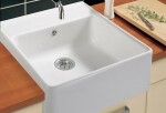 VILLEROY & BOCH - Keramický dřez Single-bowl sink Cream modulový 595 x 630 x 220 bez excentru 632061KR