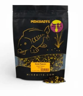 Mikbaits SMOKE micro pellets Sweet Popcorn / Pelety / 350 g / 2–3 mm (MP0058)