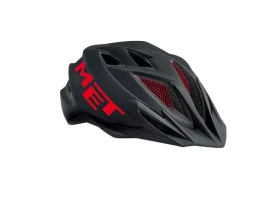 Juniorská cyklistická helma MET Crackerjack černá/červená