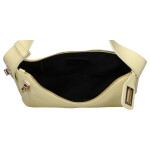 Módní kožená kabelka na rameno Lilie, žlutá