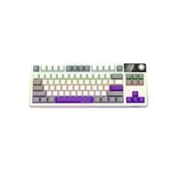 Lorgar KBP70TKLW (US) béžová / bezdrátová herní klávesnice 75% / US / 2.4GHz / BT 5.0 / RGB (LRG-KBP70TKLW-RT-US)