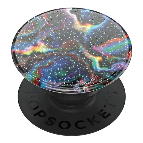 PopSockets PopGrip Premium Glitter Rainbow Void Gen. 2 / Držák telefonu / Univerzální / Skládací (806194)
