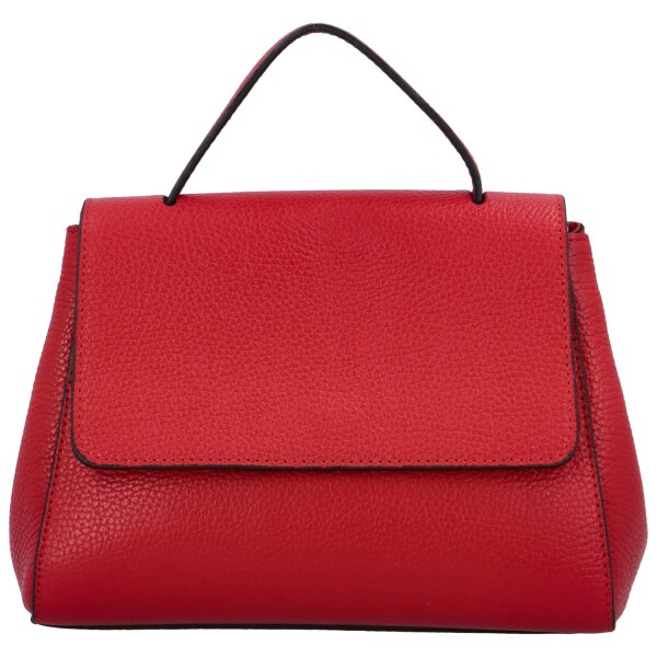 Elegantní dámská kožená kabelka přes rameno Cerys, červená