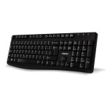 EVOLVEO K1050, tichý set bezdr. klávesnice a myši, CZ+SK, černá