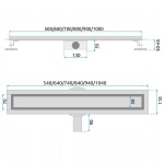 REA - Odtokový žlab NEOX PRO Nickiel Brush 60 REA-G5807