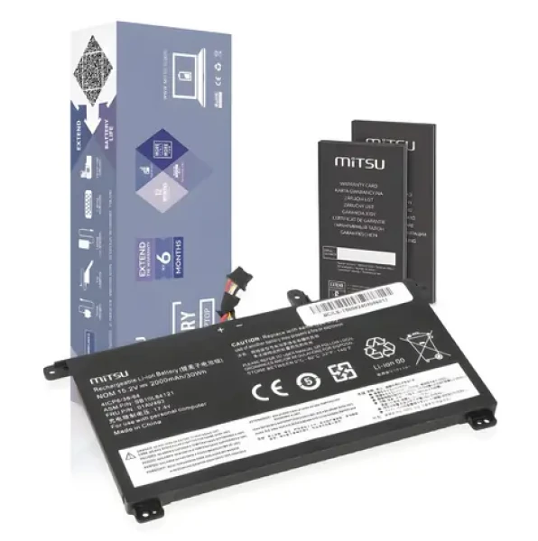 01AV493 / Baterie pro notebook / Lenovo ThinkPad T570, T580, P51s / 2000 mAh / 30 Wh / 15,2V (BC/LE-T580)