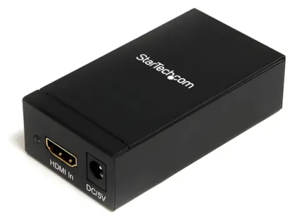 StarTech HDMI/DVI na DisplayPort černá / Adaptér / 1920x1200 / 60Hz / 5.1 audio / napájecí adaptér (HDMI2DP)