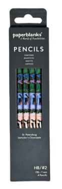 Lentulov’s Cityscapes / St. Petersburg / Pencil / 4 PACK