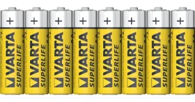 Varta Superlife AA / Baterie / 1,5V / zinko-uhlíková / 8 ks / fólie (4008496206612)