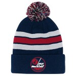 Outerstuff Dětská zimní čepice Winnipeg Jets NHL Cuffed Beanie With Pom
