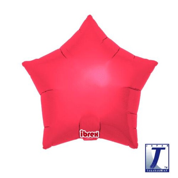 Balónek hvězda červená metalická 48 cm Balónek hvězda červená metalická 48 cm