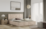 FRONTI Postel MILANO 180x200 béžová s úložným prostorem