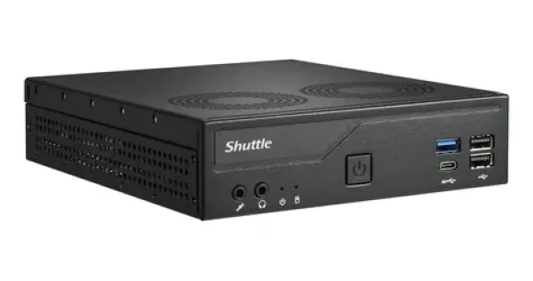 Shuttle XPC slim Barebone DH610V2 černá / Mini-PC / Bez CPU (LGA1700) / 2x SO-DIMM DDR5 max. 96 GB / M.2 NVMe / 2x LAN (DH610V2)