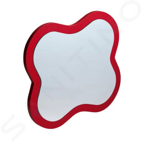 Laufen - Florakids Zrcadlo, květina, 435x19x383 mm, červená H4616010034691