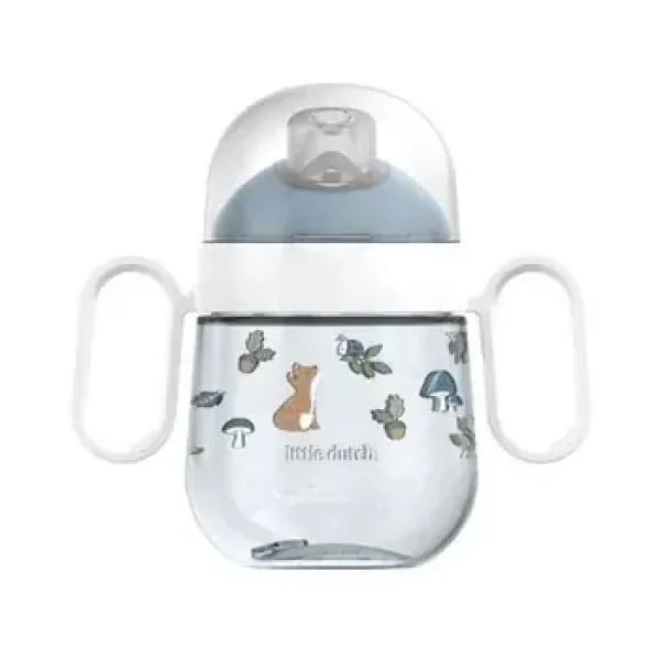 Little Dutch Hrnek s pítkem 200 ml Forest Friends modrá / od 6 měsíců (108017065408LD)