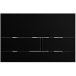 CERANO - Kompletní WC set Profi/Cesso - bílá matná - WC tlačítko Line/Černá lesklá - předstěnová instalace - 49x36 CER-8050BD84369