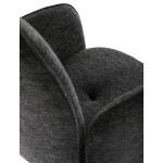 Jídelní židle, černá, hladká látka, DCH-D1330 BK2